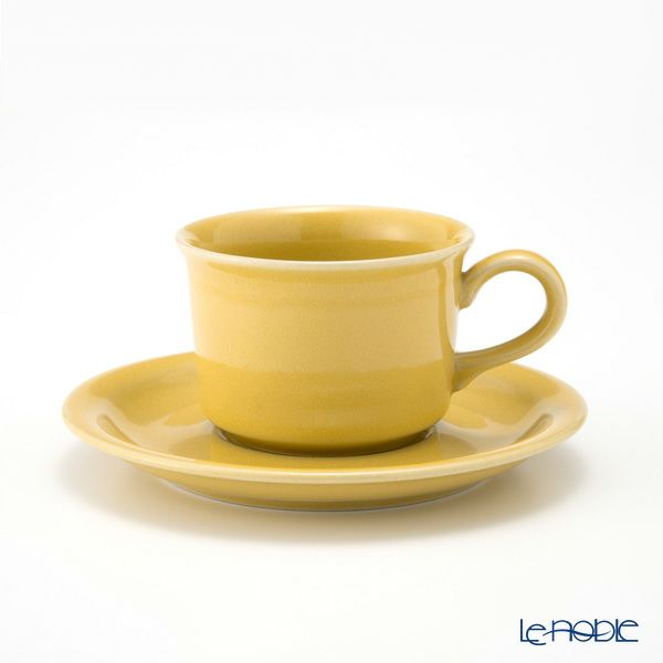 【1点限り】北欧ヴィンテージ アラビア（ARABIA） コーヒーカップ＆ソーサー イエロー 01
