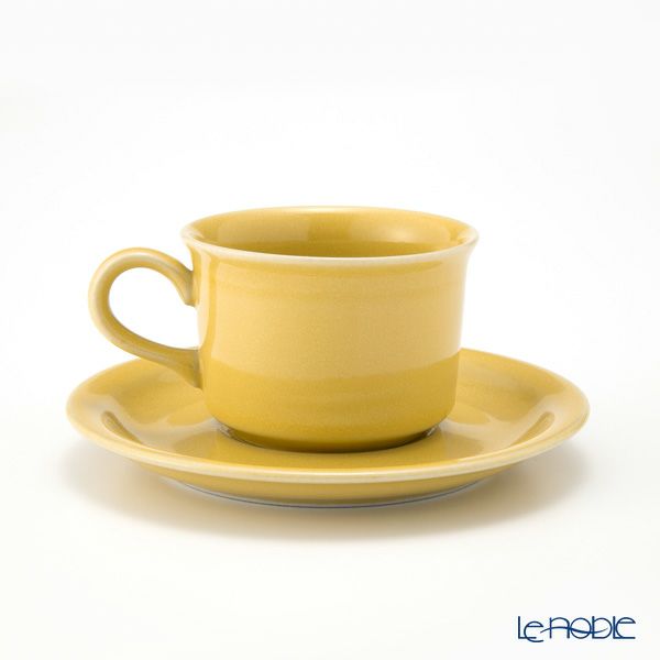 【1点限り】北欧ヴィンテージ アラビア（ARABIA） コーヒーカップ＆ソーサー イエロー 01