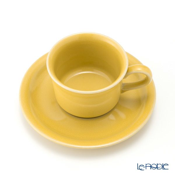 【1点限り】北欧ヴィンテージ アラビア（ARABIA） コーヒーカップ＆ソーサー イエロー 01
