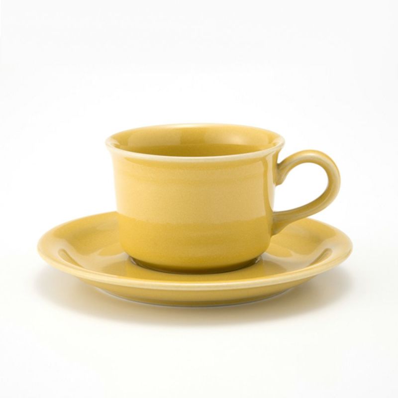 【1点限り】北欧ヴィンテージ アラビア（ARABIA） コーヒーカップ＆ソーサー イエロー 01