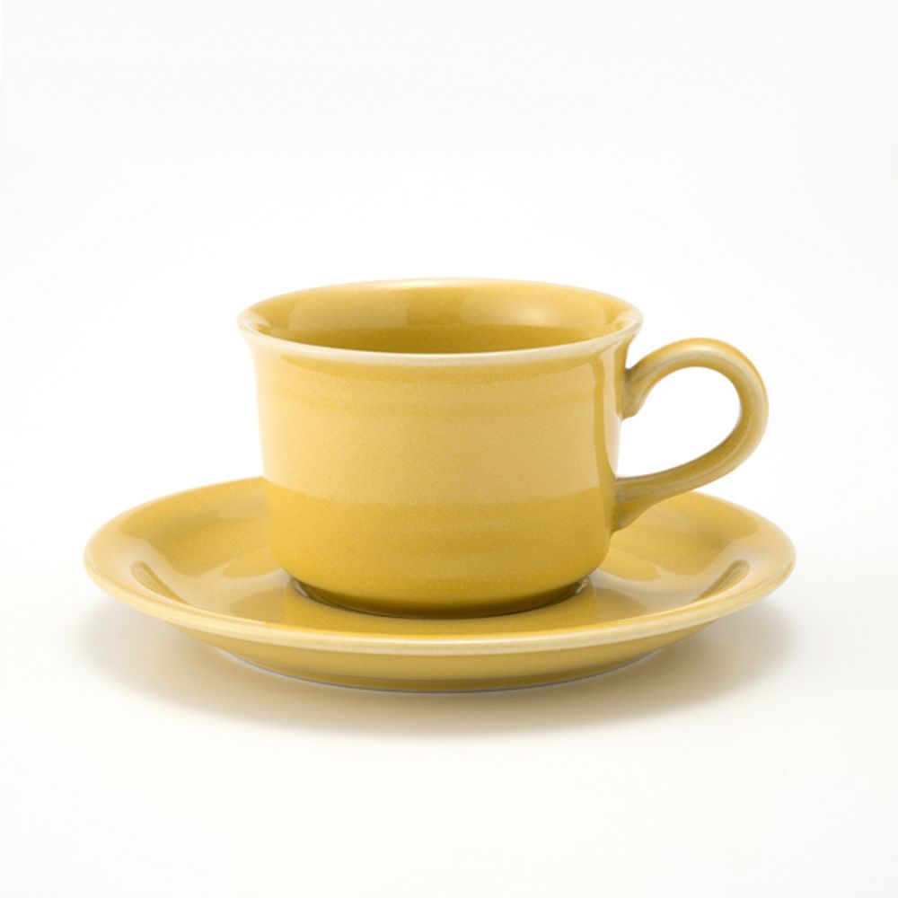 【1点限り】北欧ヴィンテージ アラビア（ARABIA） コーヒーカップ＆ソーサー イエロー 01