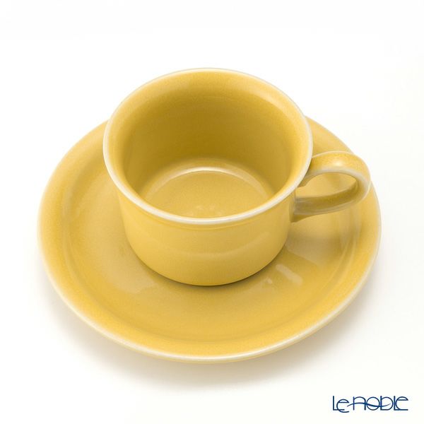 【1点限り】北欧ヴィンテージ アラビア（ARABIA） コーヒーカップ＆ソーサー イエロー 02