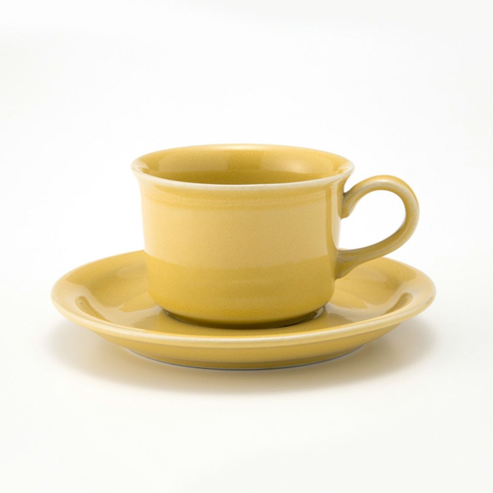 【1点限り】北欧ヴィンテージ アラビア（ARABIA） コーヒーカップ＆ソーサー イエロー 02