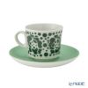 【1点限り】北欧ヴィンテージ アラビア（ARABIA） ポップ／Pop ステンシルシリーズ カップ＆ソーサー グリーン