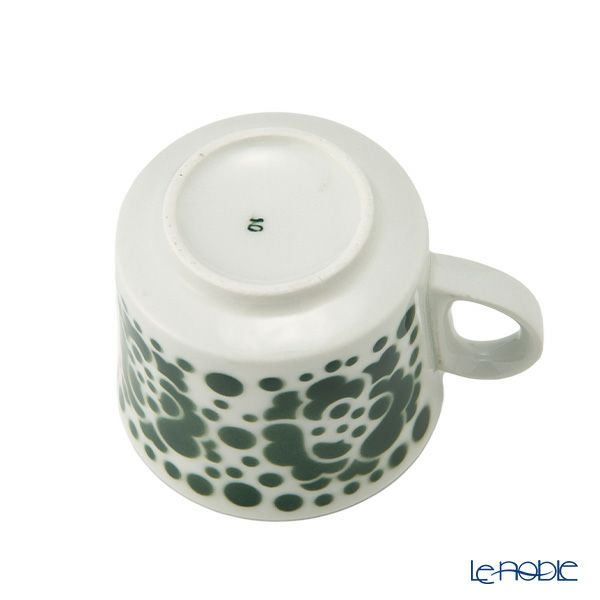 【1点限り】北欧ヴィンテージ アラビア（ARABIA） ポップ／Pop ステンシルシリーズ カップ＆ソーサー グリーン