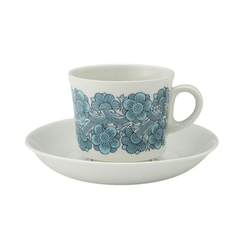 【1点限り】北欧ヴィンテージ アラビア（ARABIA） カリーナ／Kaarina カップ＆ソーサー