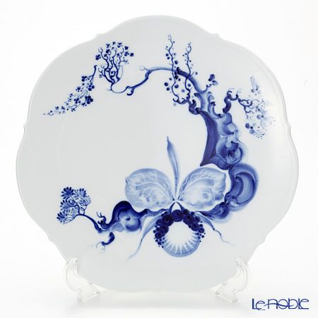 マイセン（Meissen） ブルーオーキッド 824001／23511 ラウンドプラター 31cm
