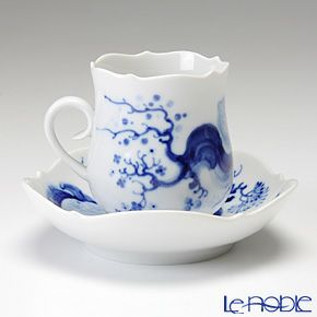 マイセン（Meissen） ブルーオーキッド 824001／23581 モカカップ＆ソーサー