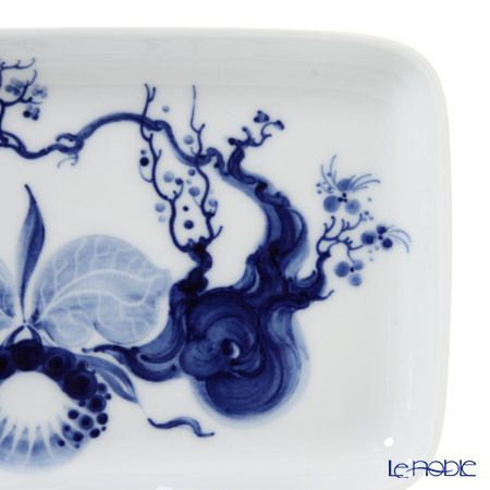 マイセン（Meissen） ブルーオーキッド 824001／44060 長角皿 23×13cm