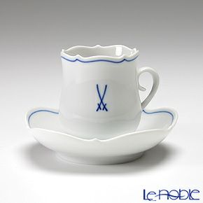 マイセン（Meissen） ホワイトマイセン（VIP） 825009／23581 モカカップ＆ソーサー