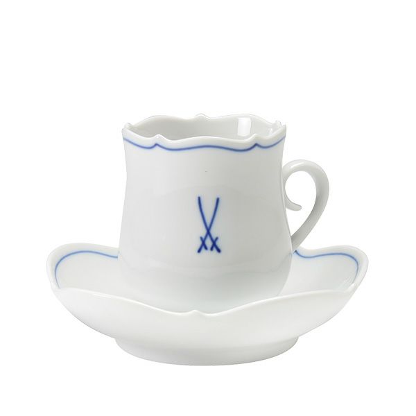 マイセン（Meissen） ホワイトマイセン（VIP） 825009／23581 モカカップ＆ソーサー