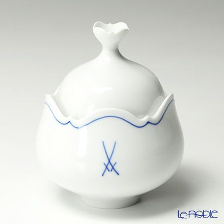 マイセン（Meissen） ホワイトマイセン（VIP） 825009／23925 カバードシュガー 11cm