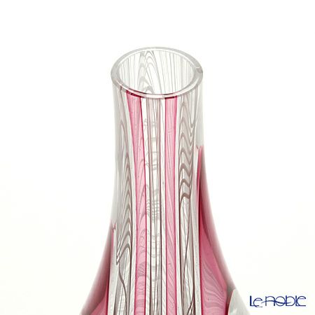 バラリン ベース 涙型 38cm ＃V-72 ホワイト×ルビー