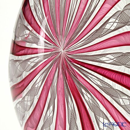 バラリン ベース 涙型 38cm ＃V-72 ホワイト×ルビー