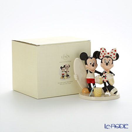 レノックス ディズニーフィギュリン ミッキー＆フレンズ ミッキー＆ミニー ファン イン ザ サン 3LNL830-094