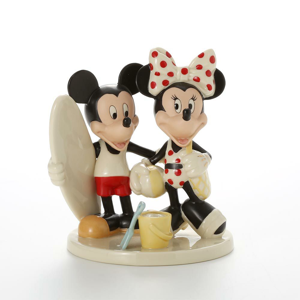 レノックス ディズニーフィギュリン ミッキー＆フレンズ ミッキー＆ミニー ファン イン ザ サン 3LNL830-094