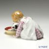 マイセン（Meissen） ヘンチェルの子供シリーズ 900100／73369 ミルクを飲む犬と子供