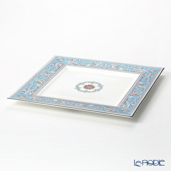 ウェッジウッド（Wedgwood） フロレンティーン ターコイズ スクエアプレート 27cm