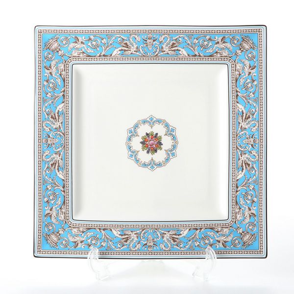 ウェッジウッド（Wedgwood） フロレンティーン ターコイズ スクエアプレート 27cm