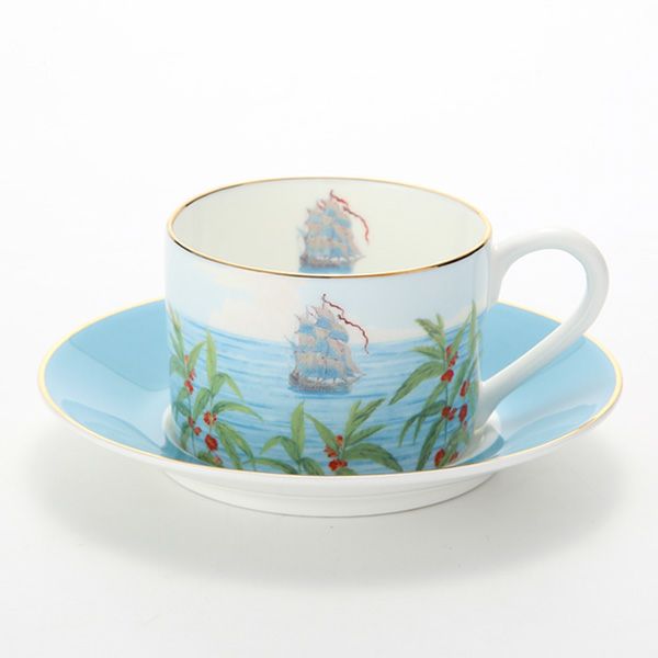 ロイカーカム ブレナム宮殿（インディアンルーム） ティーカップ＆ソーサー（ブルー）