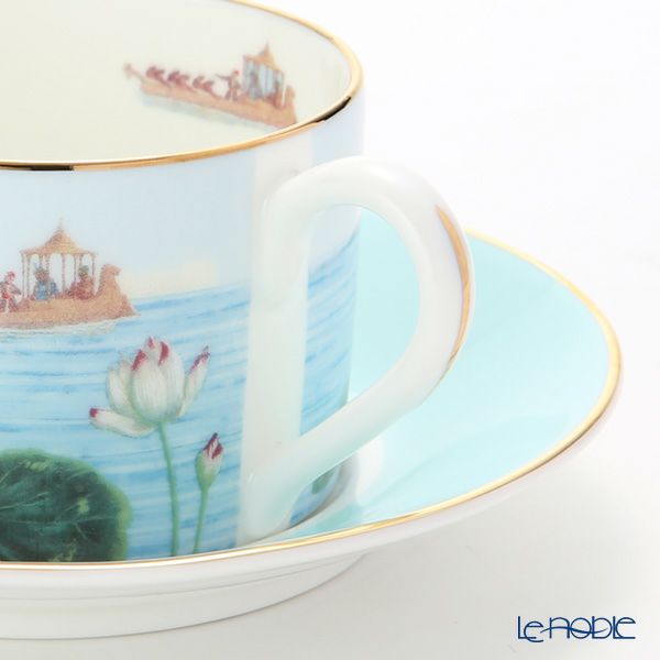 ロイカーカム ブレナム宮殿（インディアンルーム） ティーカップ＆ソーサー（ターコイズ）