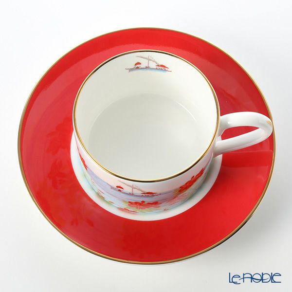 ロイカーカム ブレナム宮殿（インディアンルーム） ティーカップ＆ソーサー（レッド）