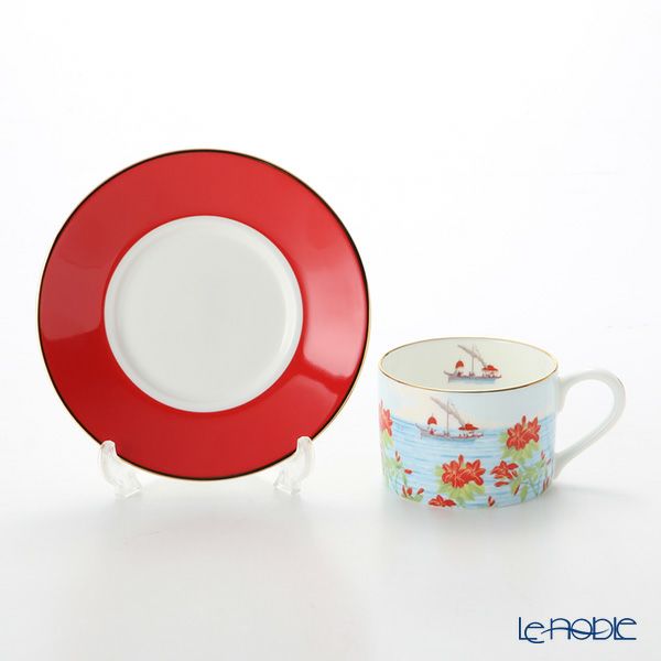 ロイカーカム ブレナム宮殿（インディアンルーム） ティーカップ＆ソーサー（レッド）