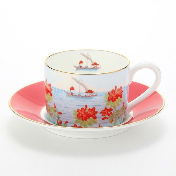 ロイカーカム ブレナム宮殿（インディアンルーム） ティーカップ＆ソーサー（レッド）