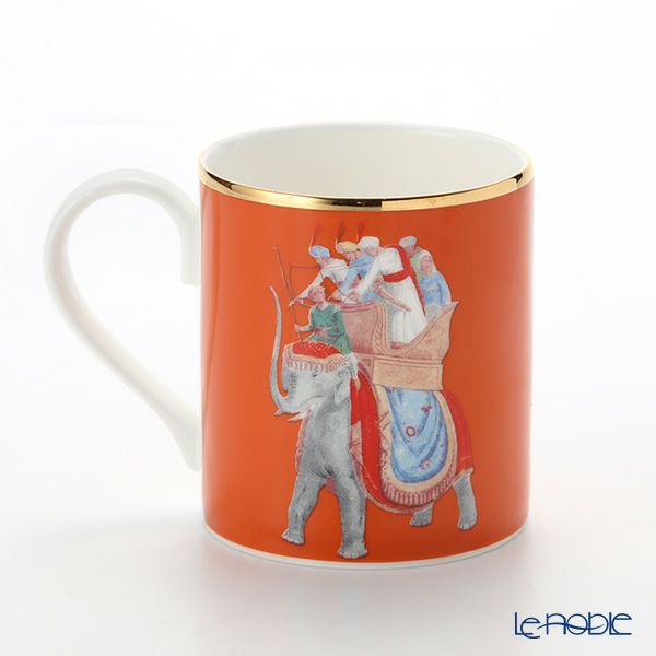 ロイカーカム ブレナム宮殿（インディアンルーム） マグ（エレファント／オレンジ） 280ml