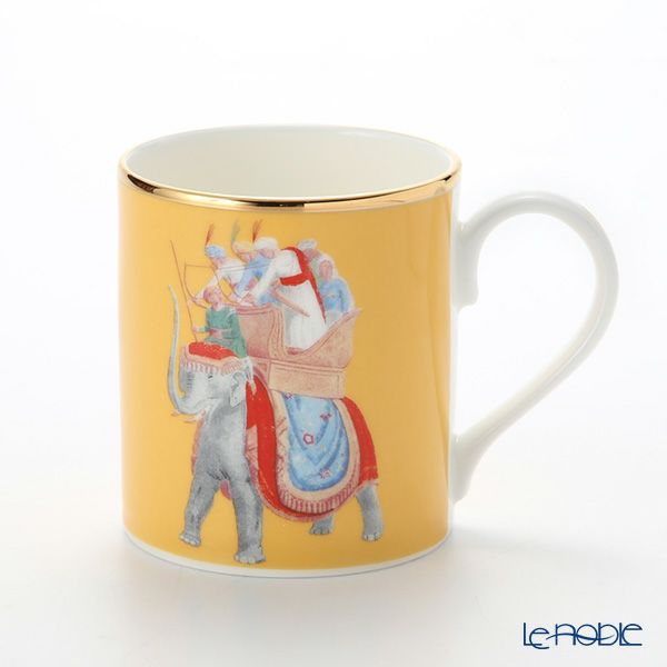 ロイカーカム ブレナム宮殿（インディアンルーム） マグ（エレファント／イエロー） 280ml