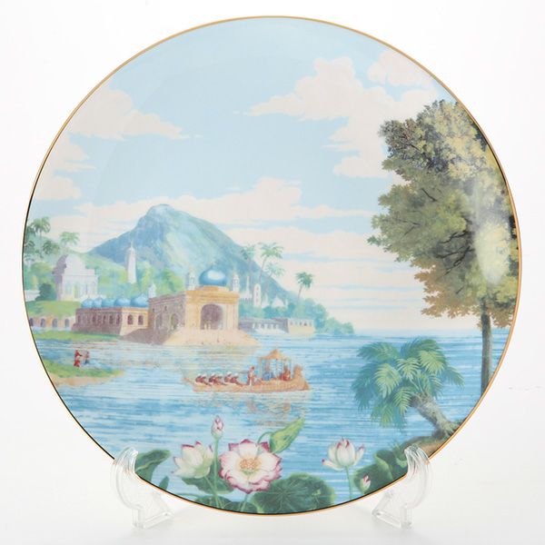 ロイカーカム ブレナム宮殿（インディアンルーム） 30cm ケーキプレート