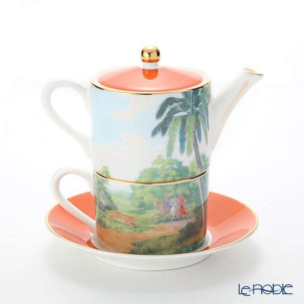 ロイカーカム ブレナム宮殿（インディアンルーム） ティーカップ＆ソーサー（1人用ポット付）／ティーフォーワン