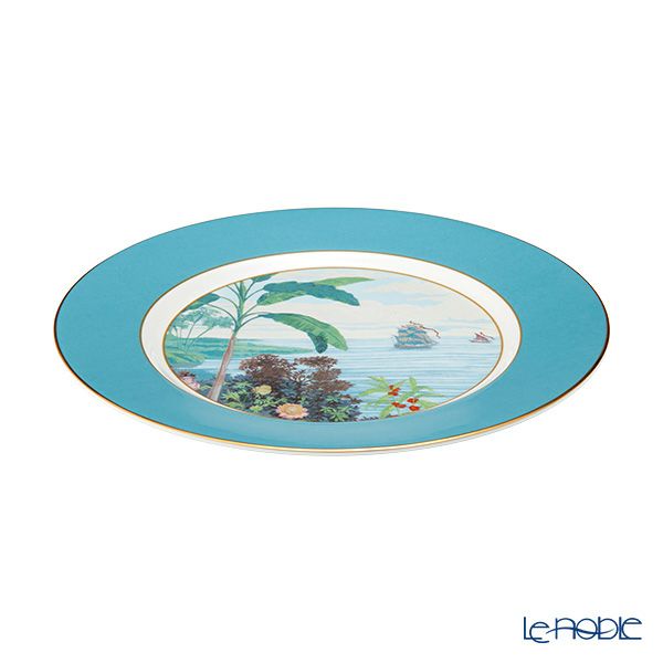 ロイカーカム ブレナム宮殿（インディアンルーム） 22cm ティープレート（ブルー）
