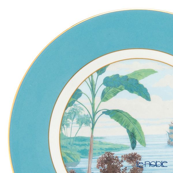 ロイカーカム ブレナム宮殿（インディアンルーム） 22cm ティープレート（ブルー）