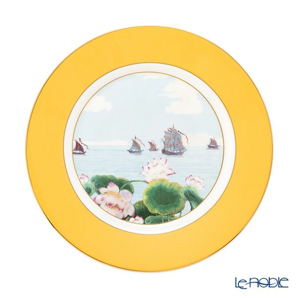 ロイカーカム ブレナム宮殿（インディアンルーム） 22cm ティープレート（イエロー）