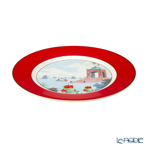 ロイカーカム ブレナム宮殿（インディアンルーム） 22cm ティープレート（レッド）