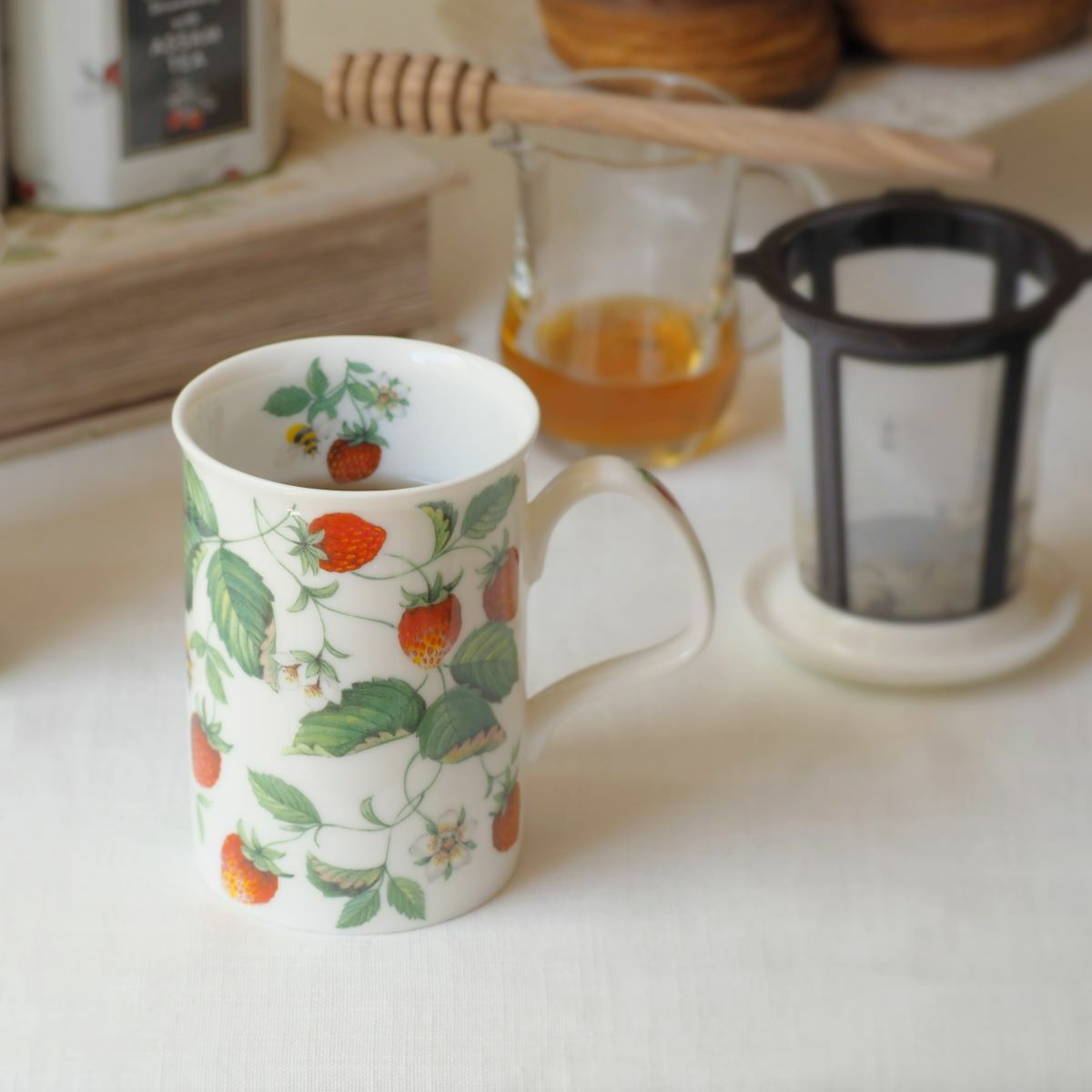 ロイカーカム アルパインストロベリー こし器付ビーカー 320ml