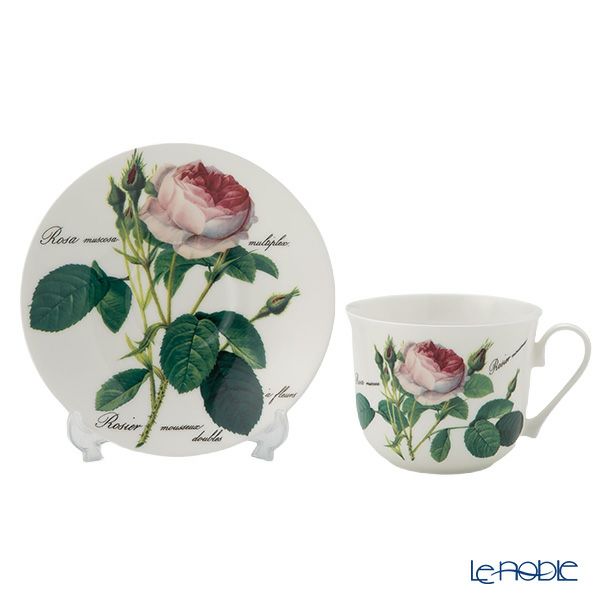 ロイカーカム ルドゥトロサ／ルドゥーテ・ローズ モーニングカップ＆ソーサー 480ml