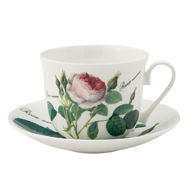 ロイカーカム ルドゥトロサ／ルドゥーテ・ローズ モーニングカップ＆ソーサー 480ml