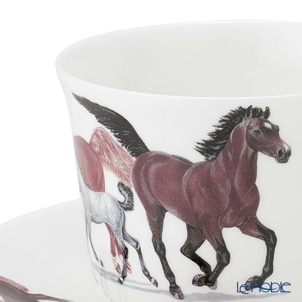 ロイカーカム ホース モーニングカップ＆ソーサー 480ml