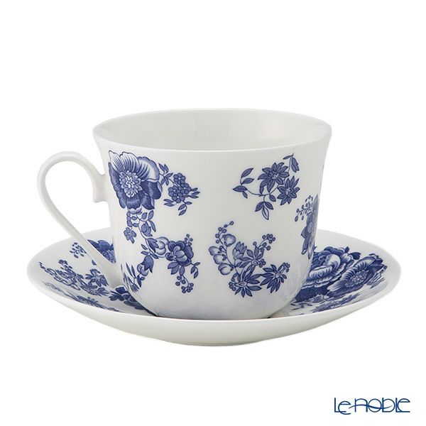 ロイカーカム ブルー ビクトリア モーニングカップ＆ソーサー 480ml