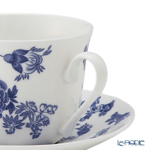 ロイカーカム ブルー ビクトリア モーニングカップ＆ソーサー 480ml