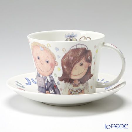 ロイカーカム ウェディングディ モーニングカップ＆ソーサー（ローラ） 480ml