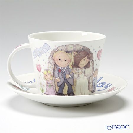 ロイカーカム ウェディングディ モーニングカップ＆ソーサー（ローラ） 480ml