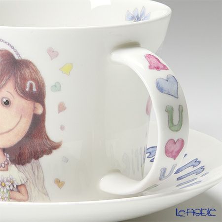 ロイカーカム ウェディングディ モーニングカップ＆ソーサー（ローラ） 480ml