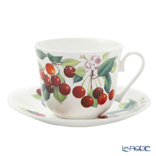 ロイカーカム チェリー モーニングカップ＆ソーサー 480ml