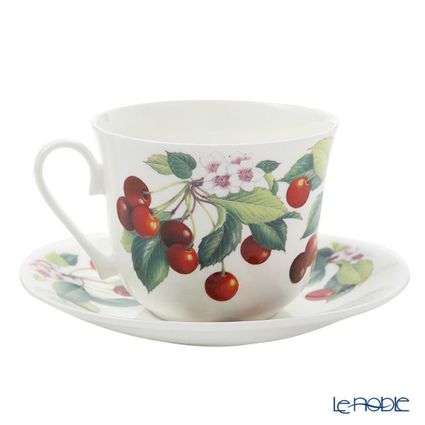 ロイカーカム チェリー モーニングカップ＆ソーサー 480ml