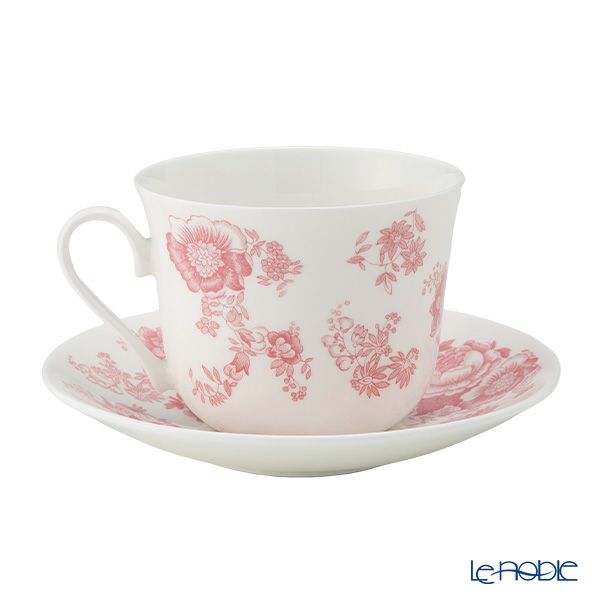 ロイカーカム ピンク ビクトリア モーニングカップ＆ソーサー 480ml