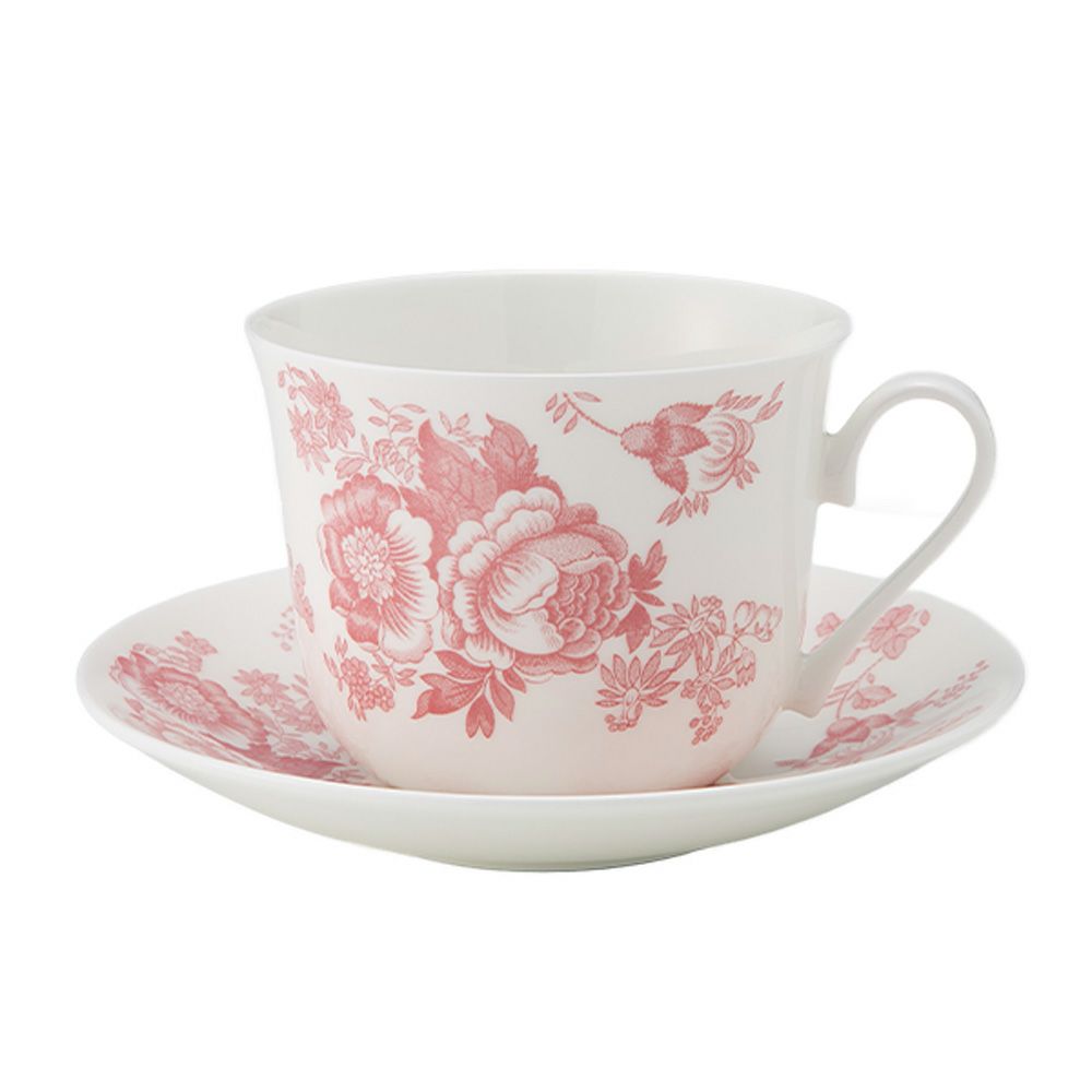 ロイカーカム ピンク ビクトリア モーニングカップ＆ソーサー 480ml