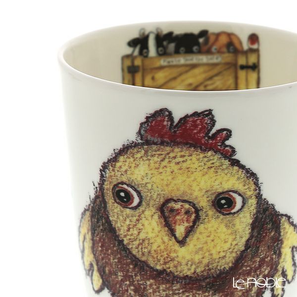 ロイカーカム シャット・ザ・ゲード（ニワトリ） ビーカー・ルイーズ 400ml マグカップ